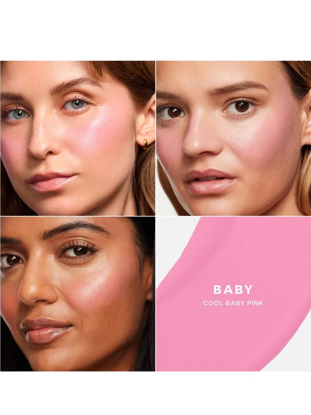 Saie Dew Blush Liquid Cheek Flush — Baby Pink